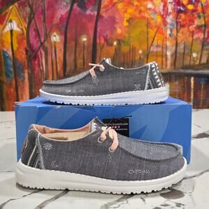 Hey Dude Wendy Boho Grey Size 6 Women's Casual Slip On